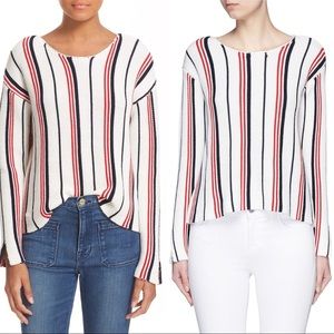 Frame 'Le Cropped' Stripe Sweater